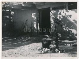 cca 1955 Korschelt Miklós (1900-1982): Életképek, pecséttel jelzett vintage fotó, 3 db, sérülésekkel...