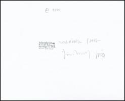 1983 Jankovszky György(1946-): New York 10/2, feliratozva, aláírt, pecséttel jelzett, kartonra ragas...