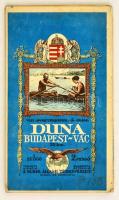 Vízi sporttérképek 5.: a Duna a Budapest-Vác szakaszának térképe, 1:25000, M. Kir. Állami Térképészet, vászonra ragasztva, 42×192 cm