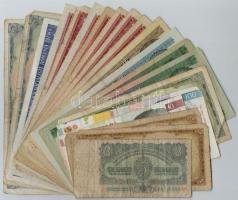 20db-os vegyes magyar és külföldi bankjegy tétel T:III,III-