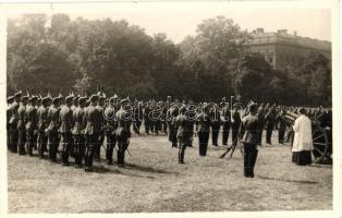 Budapest VIII. Ludovika Akadémia, Katonák eskütétele, Schäffer udv. fényképész, photo