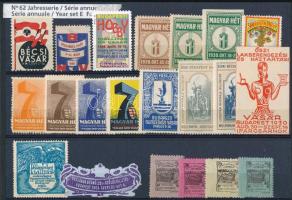 21 db kiállítási és vásári levélzáró bélyeg