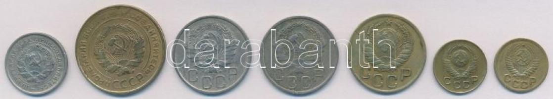 Szovjetunió 1932-1951. 1k-20k (7xklf) T:2
Soviet Union 1932-1951. 1 Kopek - 20 Kopeks (7xdiff) C:XF