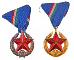 1951. "Közbiztonsági Érem" arany és bronz fokozata (2xklf) a rendőrség tagjai részére T:2