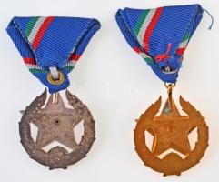 1951. "Közbiztonsági Érem" arany és bronz fokozata (2xklf) a rendőrség tagjai részére T:2