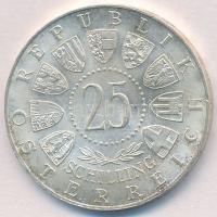 Ausztria 1961. 25Sch Ag "40 éves Burgenland" T:1-,2 
Austria 1961. 25 Schilling Ag "...