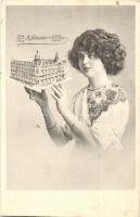 8 db RÉGI magyar és külföldi városképes lap, Budapest, Velence, Keszthely, 2 db egyformával / 8 pre-...