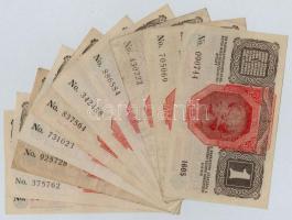 1916. 1K (10x) egyik "DEUTSCHÖSTERREICH" felülbélyegzéssel T:I-III