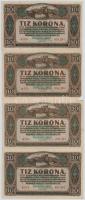 1920. 10K (8x) közte sorszámkövető pár T:I--III
