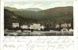 5 db RÉGI horvát városképes lap, Fiume, Abbazia, vegyes minőségben / 5 pre-1945 Croatian postcards, ...