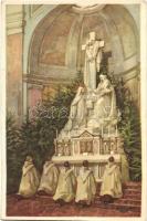 4 db régi vallás motívumos képeslap, XXXIV: Nemzetközi Eucharisztikus Kongresszus / 4 pre-1945 relig...