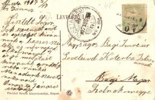 1907 Budapest XVIII. Pestszentlőrinc, Pusztaszentlőrinc, Szentlőrinc; M. kir. állami elemi iskola. K...