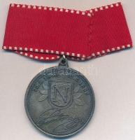 Német Államok / Bajoroszág 1886. "II. Lajos" fém emlékmedál szalaggal, pezsgősüveg díszkén...