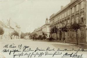 1900 Magyaróvár, Mosonmagyaróvár; utcakép. photo (EB)