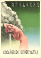 9 db RÉGI motívumos képeslap, propaganda és reklám lapok, egy modern lappal / 9 pre-1945 motive post...