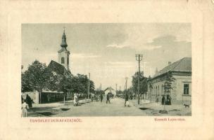 1913 Dunapataj, Kossuth Lajos utca, templom. W.L. Bp. 44915. 1910-13. Kapható Freund Lajos üzletében (EK)