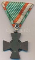 1942. "Tűzkereszt II. fokozata" oxidált hadifém kitüntetés modern mellszalaggal T:2
Hunga...