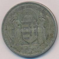 1930. 5P Ag "Horthy jobbra" T:2-,3 patina
Adamo P8
