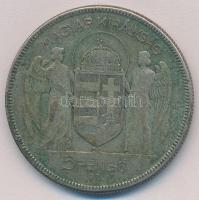 1930. 5P Ag "Horthy jobbra" T:2-,3 patina
Adamo P8