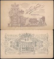 cca 1900 Vegyes keményhátú műtermi fotók, főként budapesti műtermekből, illetve nagykanizsaiból, ném...