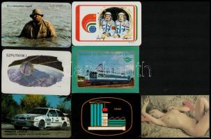 1973-1991 17 db vegyes kártyanaptár, közte erotikus is