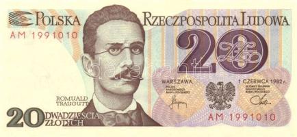 Lengyelország 1982. 20Zl, 500Zl + 1988. 50Zl, 100Zl T:I