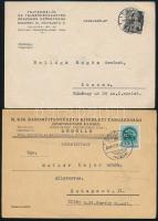 1935-1942 6 db fejléces levelezőlap (Tejtermelők és Tejszövetkezetek Országos Szövetsége, M. Kir. Baromfitenyésztő Kísérleti Tangazdaság, Unghváry József Faiskolája, stb.)