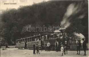 Miskolc, Hámori kisvasút, gőzmozdony. Orosz Ferenc felvétele és kiadása