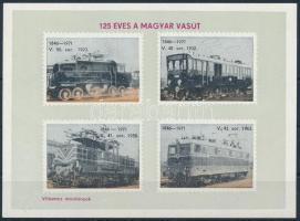 125 éves a vasút levélzáró blokk