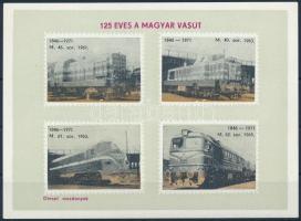 125 éves a vasút levélzáró blokk