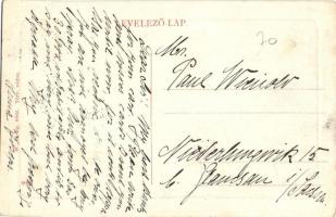 Szolnok, Tisza folyó, hajó kikötő, csónakok, Duna hajó. W. L. Bp. 6503. (EK)