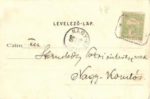 1902 Budapest XII. Erzsébet királyné szanatórium, Sütkérező bódé (sun box) az erdőben télen (kis sza...