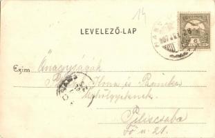 1907 Nagymaros, látkép, Római katolikus templom. Kiadja Divald Károly  (EK)