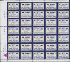 1997 Medea Data + My stamp levélzáró ív, 72 db levélzáró