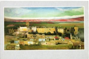 17 db MODERN Csontváry festményes művészlap / 17 modern Hungarian art postcards: Csontváry