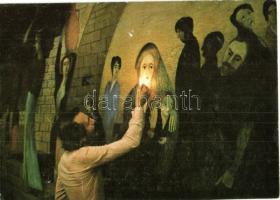 17 db MODERN Csontváry festményes művészlap / 17 modern Hungarian art postcards: Csontváry