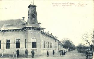 1910 Szeghegy, Sekic, Lovcenac; Községháza. W.L. Bp. 621. Kiadja Becker Dávid & Co. / Gemeindehaus / town hall