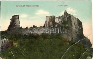 1911 Likavka, Likava (Rózsahegy, Ruzomberok); várrom. W.L. Bp. 2505. / Likavsky zámok / castle ruins (EB)