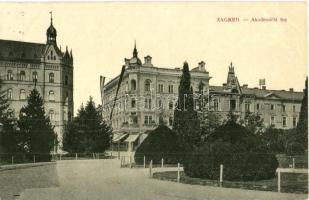 1912 Zagreb, Akademicki trg / square. W.L. Bp. 7480.