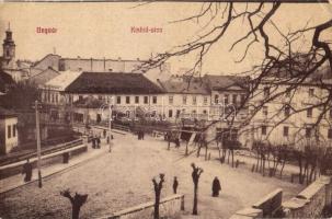 1915 Ungvár, Uzshorod, Uzhorod; Kishíd utca, Népbank, Műmalom. W. L. (?) 412. / street view, bank, mill (EK)