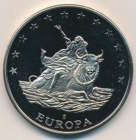 Németország 1996. "Az utolsó német ECU" Cu-Ni emlékérem német nyelvű tanúsítvánnyal (27,7g...