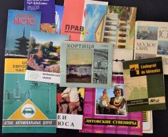 Külföldi és magyar város- ország- és turistatérképek, prospektusok nagy tételben. Összesen 2,6 kg