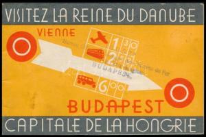 cca 1935 Budapest turista kiadvány francia nyelven / Budapest tourist booklet in French 20p. 13x9 cm