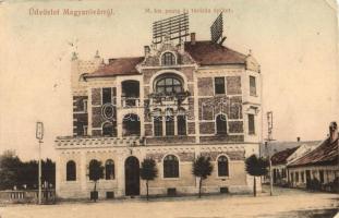 Magyaróvár, Mosonmagyaróvár; M. kir. posta és távirda épület. Kiadja Pingitzer I. (EK)