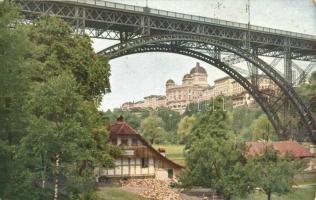 13 RÉGI történelmi magyar és külföldi városképes lap: hidak, viaduktok / 13 pre-1945 Historical Hung...