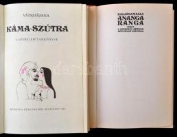 2 db erotikus könyv: Kaljánamalla: Ananga ranga, avagy a szerelmi játékok istenének színpada (1986);...