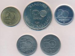 1985. 100Ft alpakka "Labdarúgó Világbajnokság Mexikó - Térkép" + 2003. 20Ft "Deák Fer...