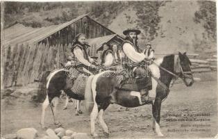 10 db RÉGI motívumos képeslap: folklór / 10 pre-1945 motive postcards: Slavic folklore