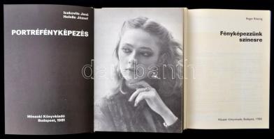 2 db fotós szakkönyv: Rössing, Roger: Fényképezzünk színesre (Bp., 1980); Iczkovits - Hefelle: Portr...