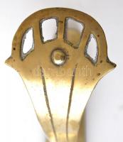 2 db réz  függönykarnis-tartó, 13×9 cm